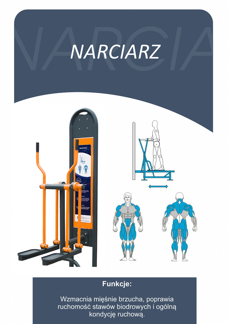 Siłownie zewnętrzne - Narciarz