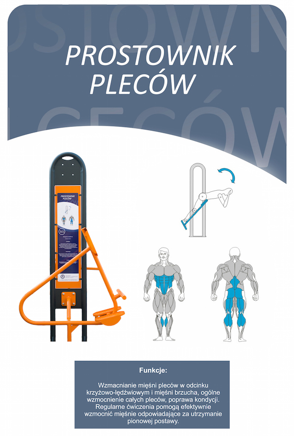Siłownia zewnętrzna - Prostownik pleców