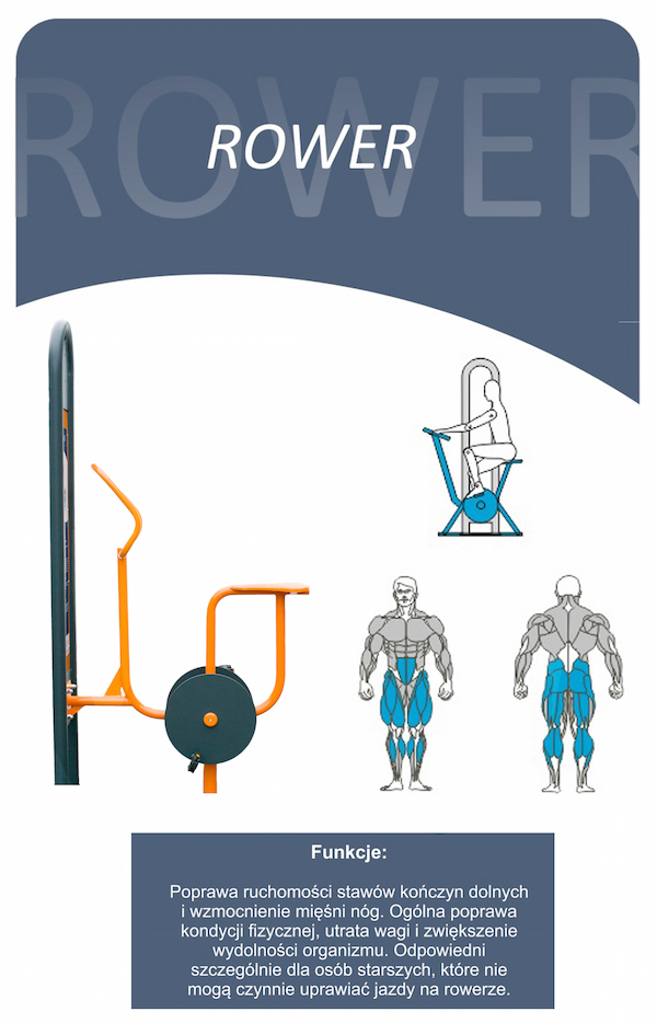 Siłownia zewnętrzna - Rower