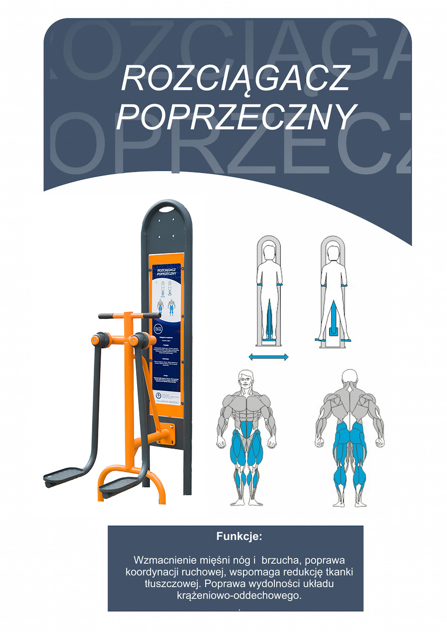 Siłownia zewnętrzna - Rozciągacz Poprzeczny