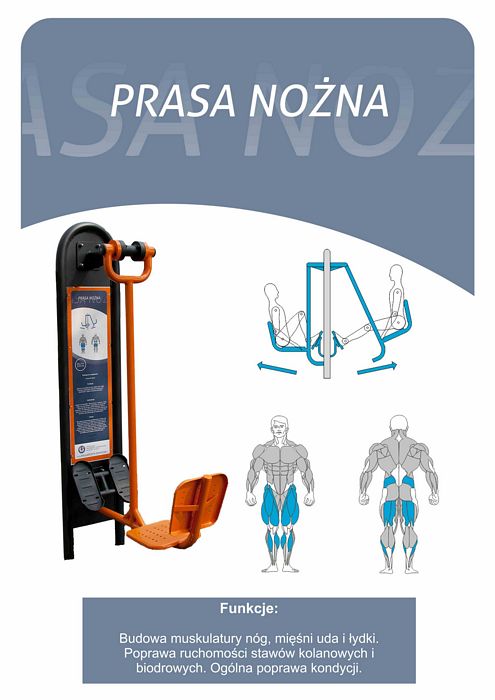 Siłownie zewnętrzne - Prasa nożna