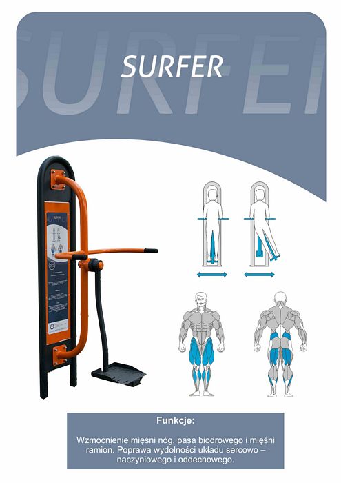 Siłownie zewnętrzne - Surfer