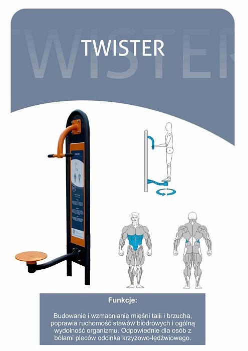 Siłownie zewnętrzne - Twister