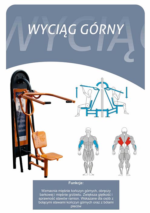 Siłownie zewnętrzne - Wyciąg górny