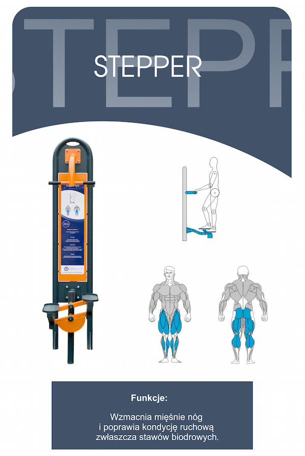 Siłownie zewnętrzne - Stepper