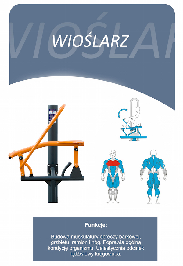 Siłownie zewnętrzne - Wioślarz